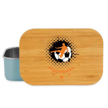 Football - Boîte à goûter - bleu pâle - Devant