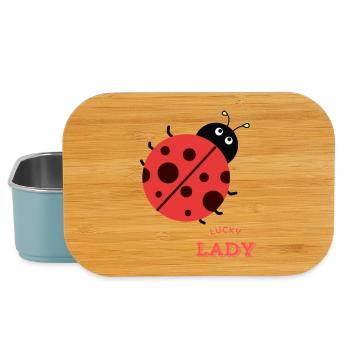 Verspielter Marienkäfer für Geschenke und Kleidung - Lunch Box - Hellblau - Vorne