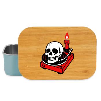 Black metal - Lunch Box - light blue - Front