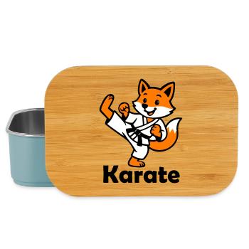 Karate Fox - Lunch Box - light blue - Front