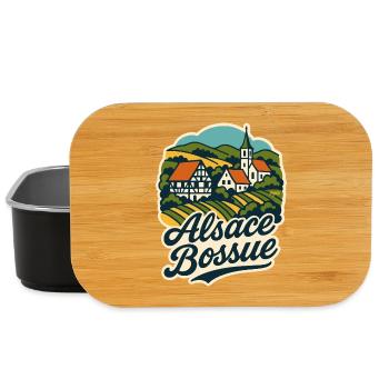 Alsace Bossue Illustration - Lunch Box - black - Front