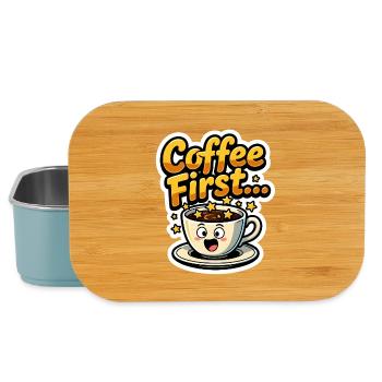 Coffee First - Lunch Box - Hellblau - Vorne
