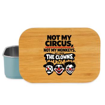 Not My Circus Not My Monkeys Statement - Lunch Box - Hellblau - Vorne