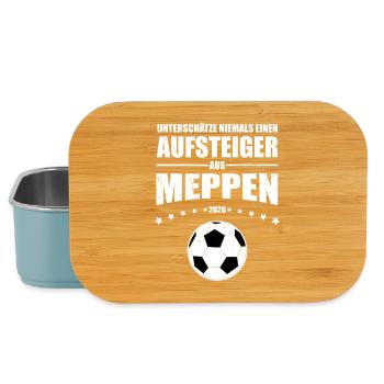 Meppen Fan Unterschätze niemals einen Aufsteiger - Lunch Box - Hellblau - Vorne