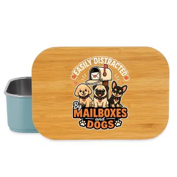 Easily Distracted by Mailboxes and Dogs - Postman - Lunch Box - light blue - Front