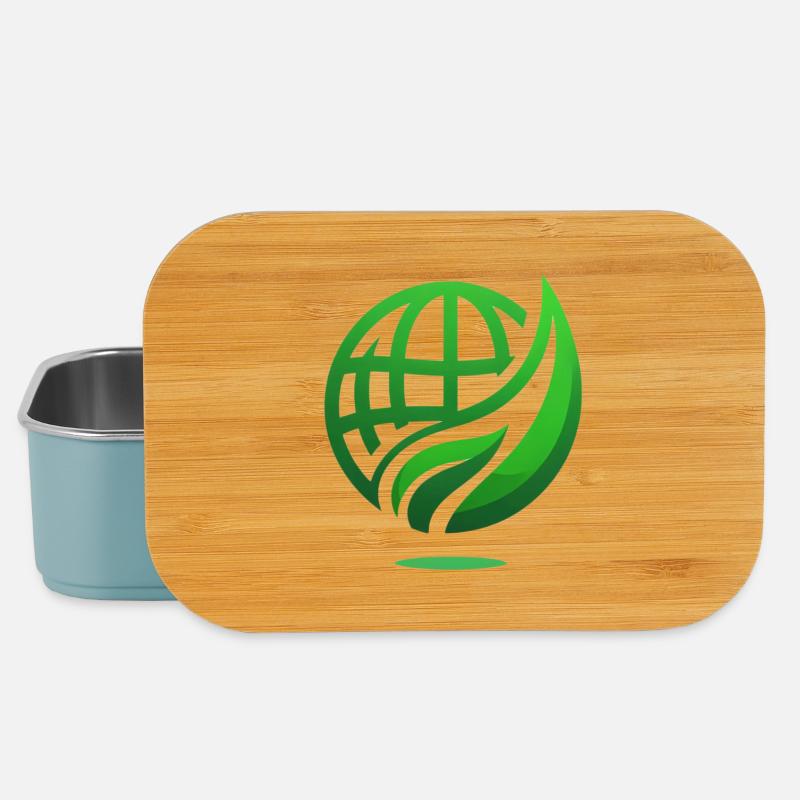 Énergie verte - Durabilité et protection de l’environnement - Boîte à goûter - bleu pâle