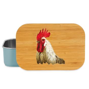 Coq - Boîte à goûter - bleu pâle - Devant