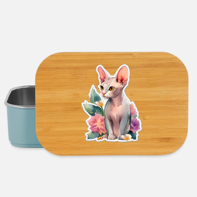 Sphynx-Katze - Lunch Box - Hellblau