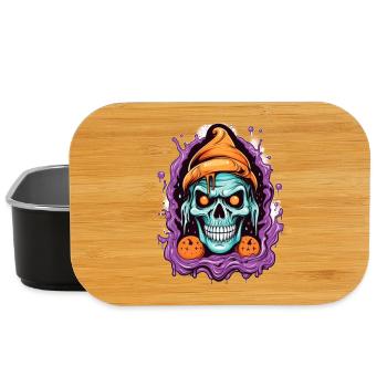 Graffiti Skull mit Halloween-Elementen - Lunch Box - Schwarz - Vorne