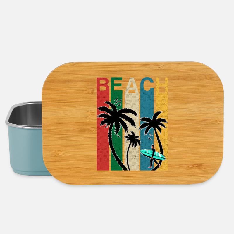 Farbige Beach Fun - Lunch Box - Hellblau