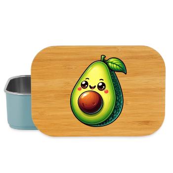 Avocat - Boîte à goûter - bleu pâle - Devant
