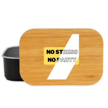 No Stress No Party - Lunch Box - black - Front