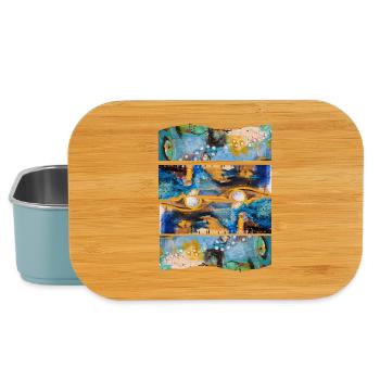 Abstract Colorful Expression - Lunch Box - light blue - Front