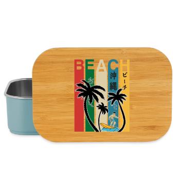 Okinawa Japan Beach Fun - Lunch Box - Hellblau - Vorne
