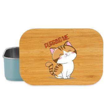 Purring me katze - Lunch Box - Hellblau - Vorne