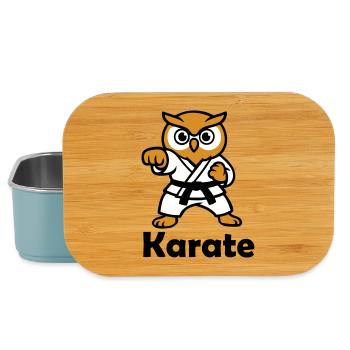 Karate Owl - Lunch Box - light blue - Front