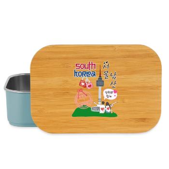 Seoul Love – Namsan Tower Couple Design - Lunch Box - light blue - Front