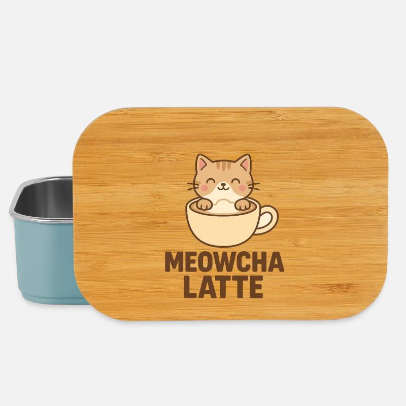 meowcha latte - Lunch Box - Hellblau