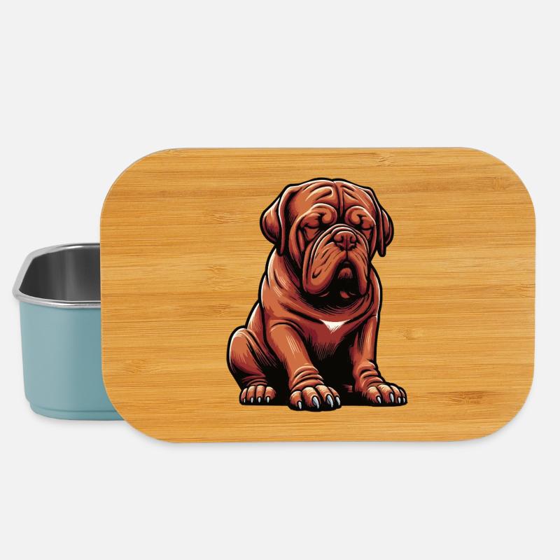 Mastiff de Bordeaux Propriétaire du Mastiff de Bordeaux - Boîte à goûter - bleu pâle