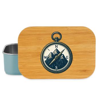 Compass Mountain Trek Azimut Hiking Gift - Lunch Box - light blue - Front