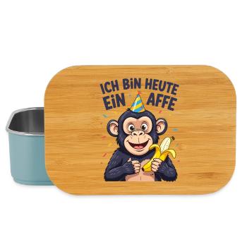 Costume de singe Costume d’animal de chimpanzé Carnaval drôle - Boîte à goûter - bleu pâle - Devant