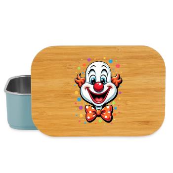Karneval Clown Kostüm Fasching Fastnacht - Lunch Box - Hellblau - Vorne