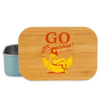 Girl on a banana - Lunch Box - light blue - Front