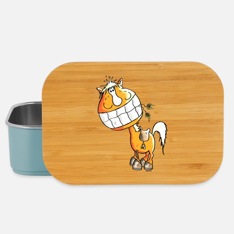 Strahlendes Pferd - Pferde - Lunch Box - Hellblau