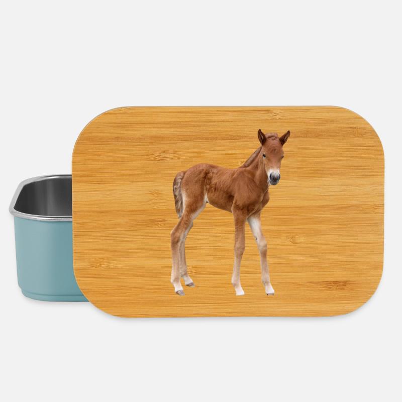 Pferde T-shirt Geschenk Reiter  - Lunch Box - Hellblau