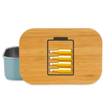 Beer Battery - Lunch Box - light blue - Front