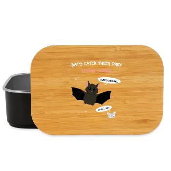 Bats catch their prey using sound - Lunch Box - Schwarz - Vorne