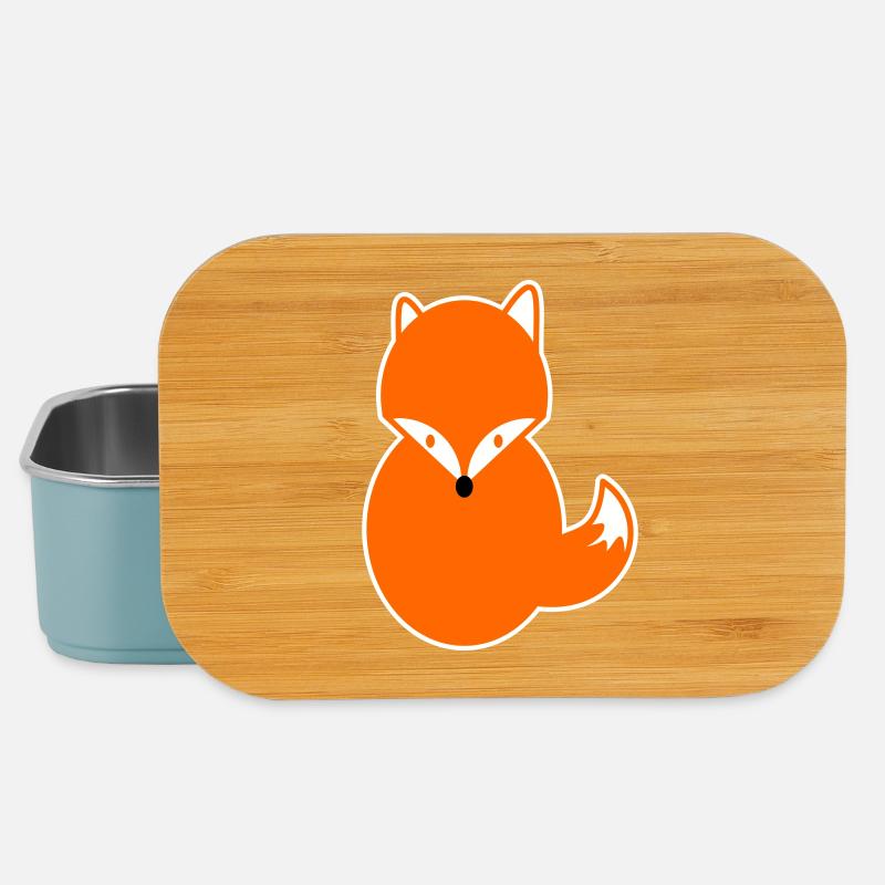 Rothaar Fuchs – Lustiges Kawaii Comic Design Fuchs - Lunch Box - Hellblau