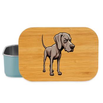 Weimaraner Amoureux Weimaraner Gardien Weimaraner - Boîte à goûter - bleu pâle - Devant