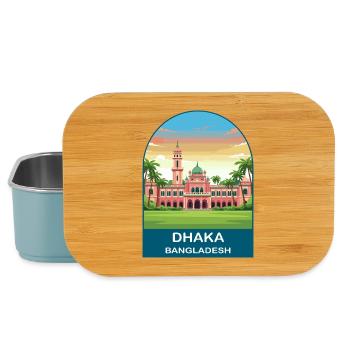 Dhaka Bangladesch Ahsan Manzil Vintage-Reisepost - Lunch Box - Hellblau - Vorne