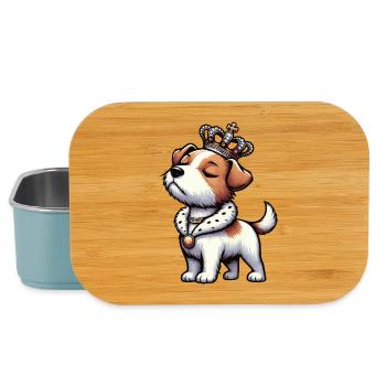Jack Russell terrier Jack Russell amoureux Jackie - Boîte à goûter - bleu pâle - Devant