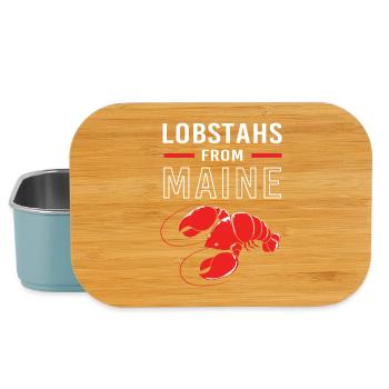Languste Meeresfrüchte Maine Lobster Hummer - Lunch Box - Hellblau - Vorne