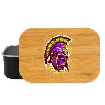 Spartaner Totenkopf Helm Spartan - Lunch Box - Schwarz - Vorne