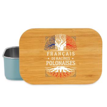 Francais De Racines Polonaises T-Shirt Cadeau H... - Boîte à goûter - bleu pâle - Devant