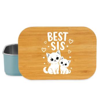 Beste Schwester Katzen Schwestern Best Sis Katze - Lunch Box - Hellblau - Vorne