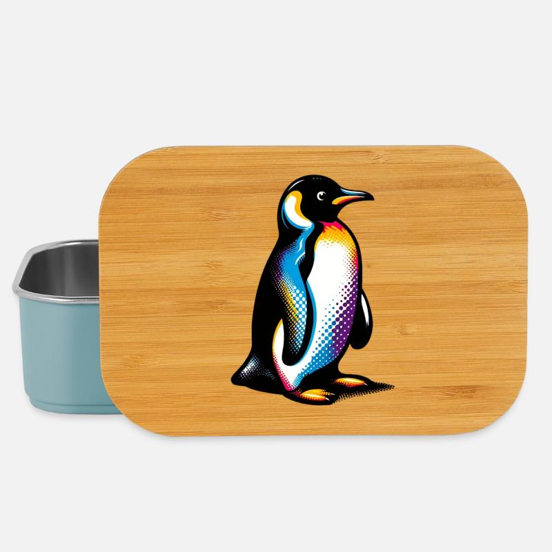 Pinguin - Lunch Box - Hellblau
