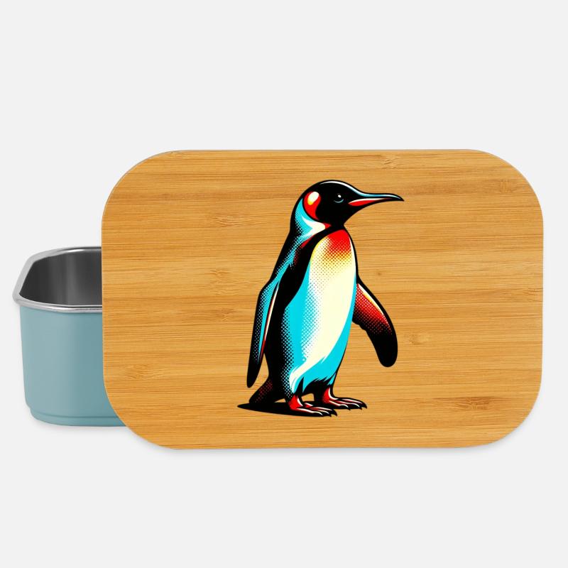 Pinguin - Lunch Box - Hellblau