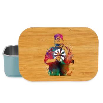 Dartspieler-Sportkunst #darts #sport - Lunch Box - Hellblau - Vorne