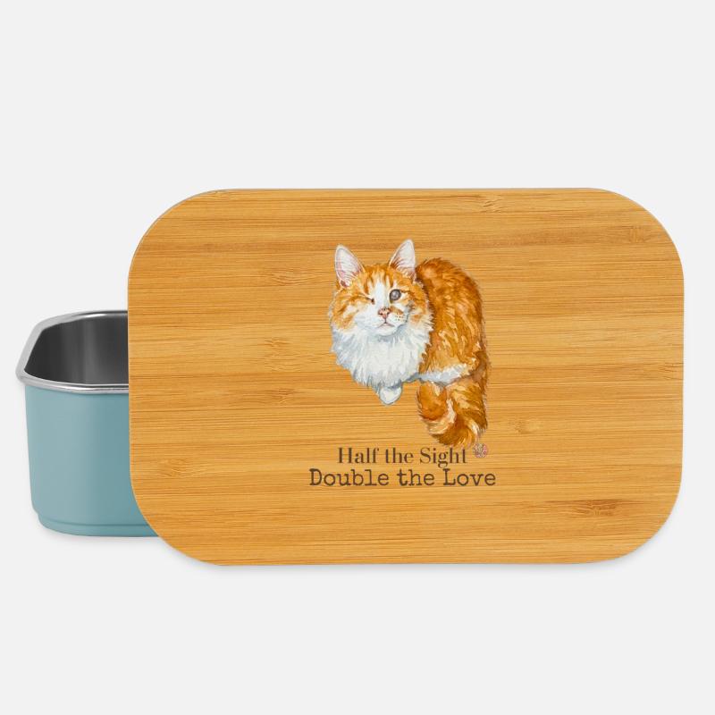 Half the Sight Double the Love - Lunch Box - light blue