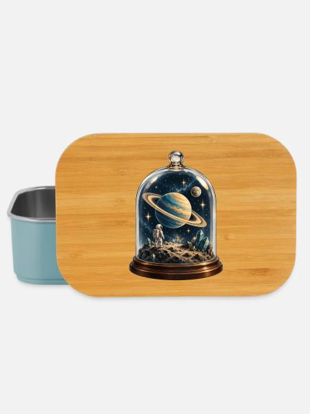 Astronaut unter der Kuppel - Lunch Box - Hellblau