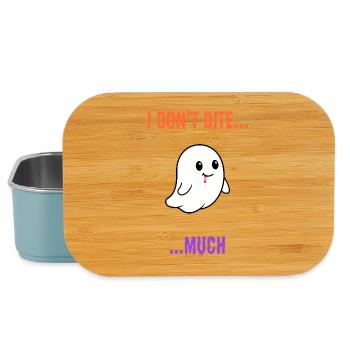 Ich beiße nicht... Viel - Niedlicher Vampirgeist - Lunch Box - Hellblau - Vorne