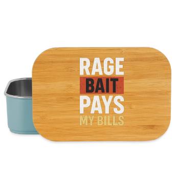 L’appât de rage paie mes factures, un mème drôle - Boîte à goûter - bleu pâle - Devant