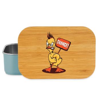 Wütende Entenpunk Orange - Lunch Box - Hellblau - Vorne