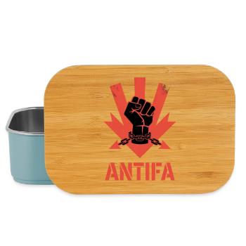 Antifa – Antifaschistisches Merch - Lunch Box - Hellblau - Vorne