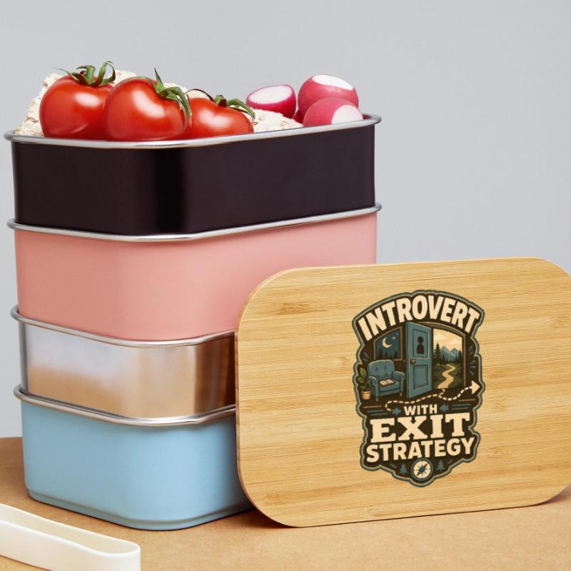 Introvert With Exit Strategy Lunch Box