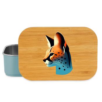 serval - Boîte à goûter - bleu pâle - Devant